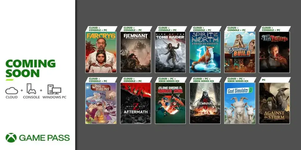 Xbox Game Pass Lineup For December Revealed