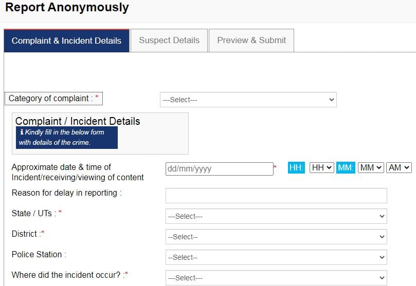 Add complaint details