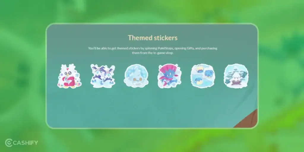 Pokemon Go Timeless Travels Themed Stickers