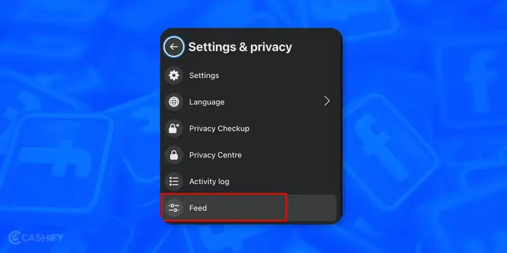 Feed Settings on Facebook