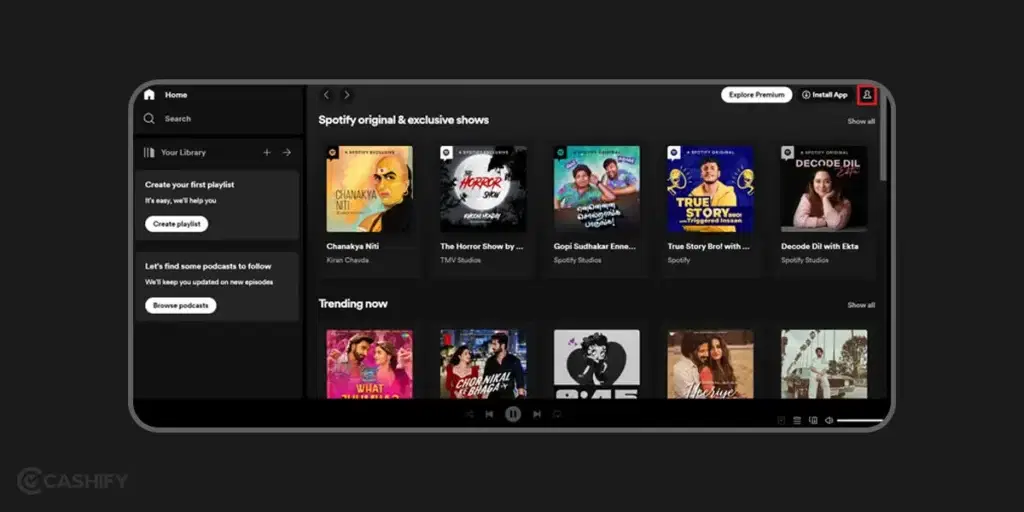 How to change Spotify display name on the desktop? - Step -2