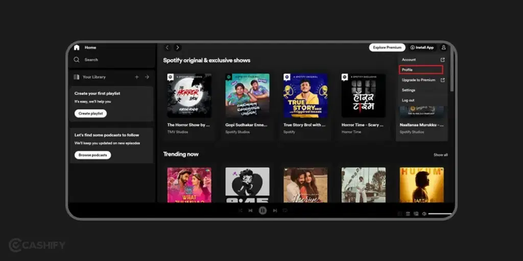 How to change Spotify display name on the desktop? - step - 3