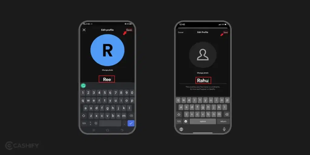 How to change Spotify display name on the mobile? - step -4