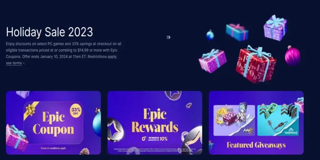 Epic Games Holiday Sale: Best Discounts & Deals