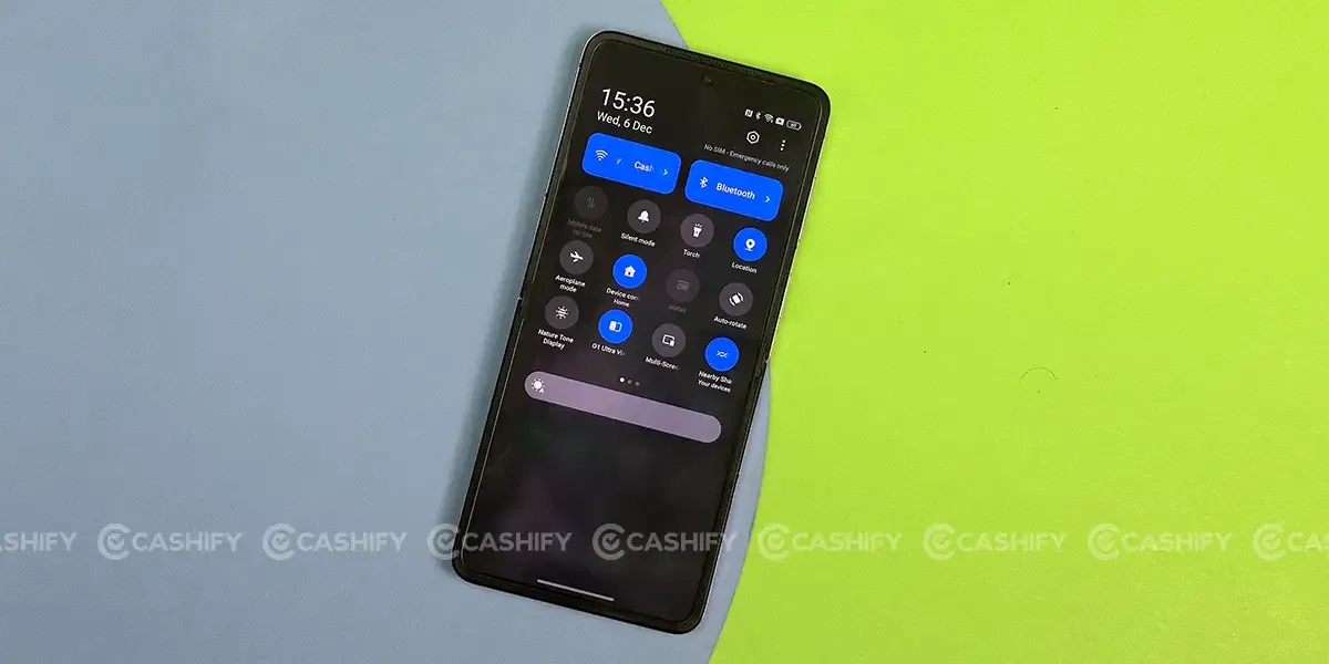 Oppo Find N2 Flip Quick Settings