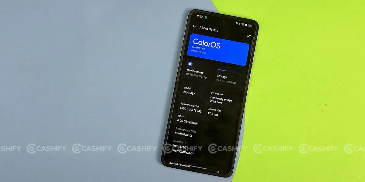 Oppo Find N2 Flip Software