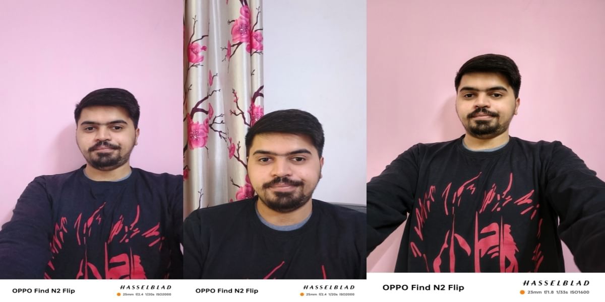 Oppo Find N2 Flip Selfie Sample