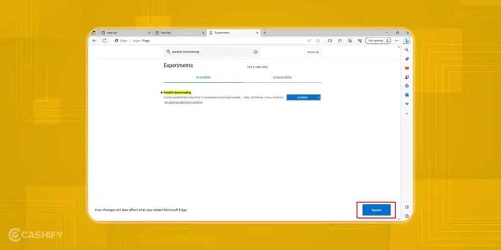 parallel downloading in Microsoft Edge - desktop - step -4