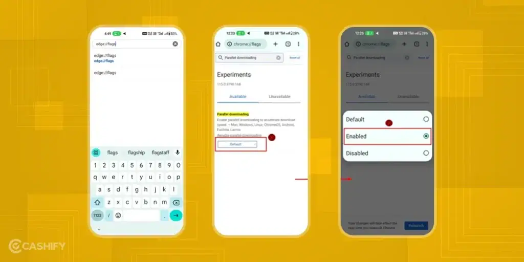 parallel downloading in Microsoft Edge - Mobile