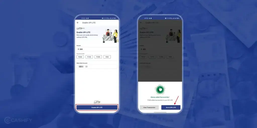 Steps to Enable and Use UPI Lite on the BHIM App - step -3