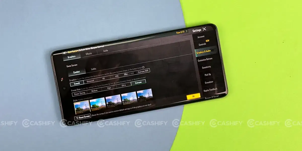 Motorola Edge 30 Fusion BGMI Settings