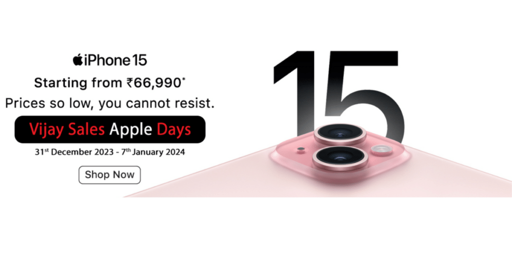 iPhone 15 Series Gets Rs.10,000 Discount At Vijay Sales Apple Days
