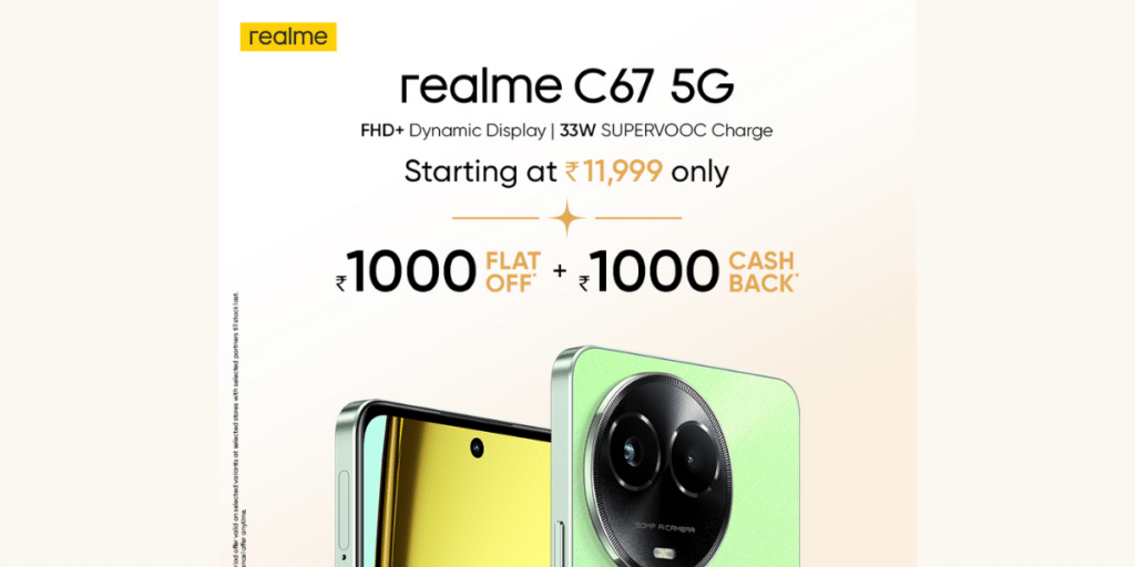 Realme C67 5G Gets Rs.2,000 Discount