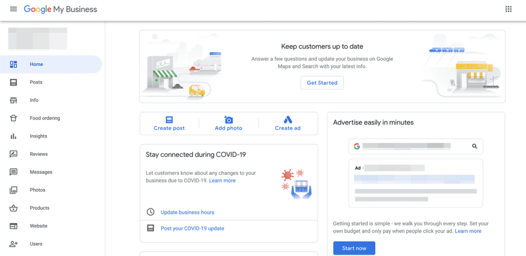 Google My Business Account Overview