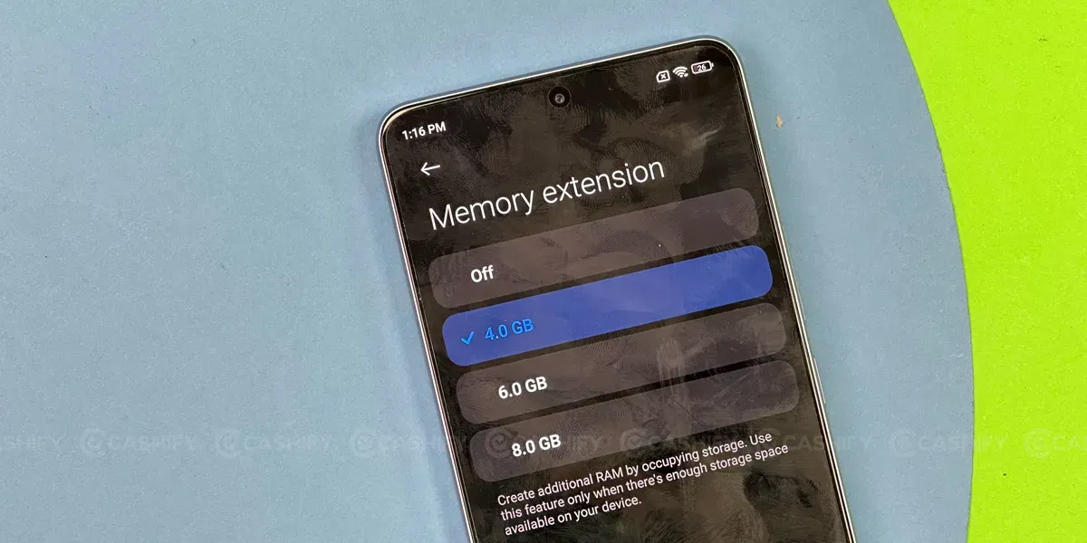 Xiaomi Redmi Note 13 Pro RAM Extension
