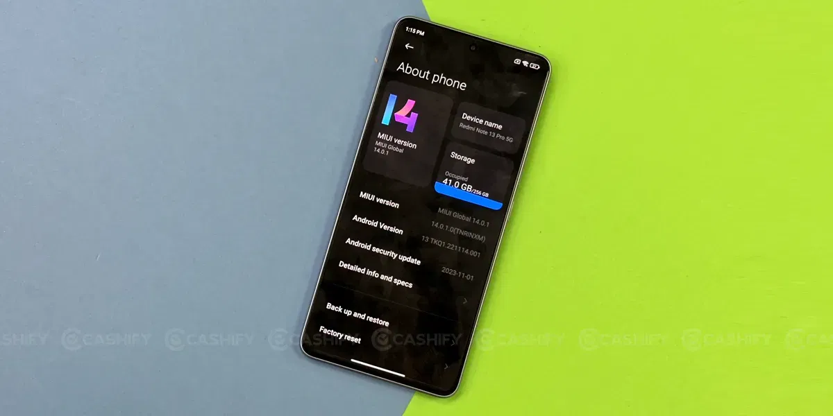 Xiaomi Redmi Note 13 Pro Software