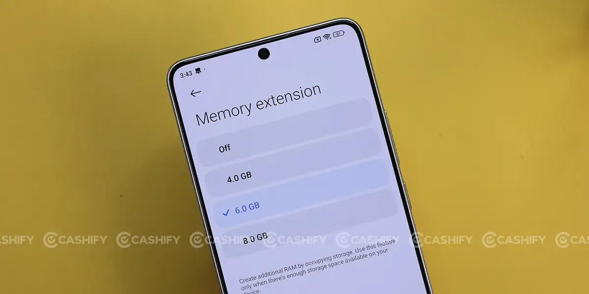 Poco X6 Pro RAM Extension