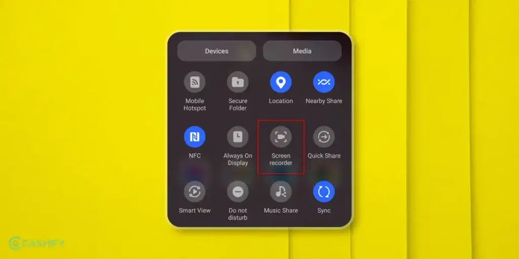 screen recording - android - step -1