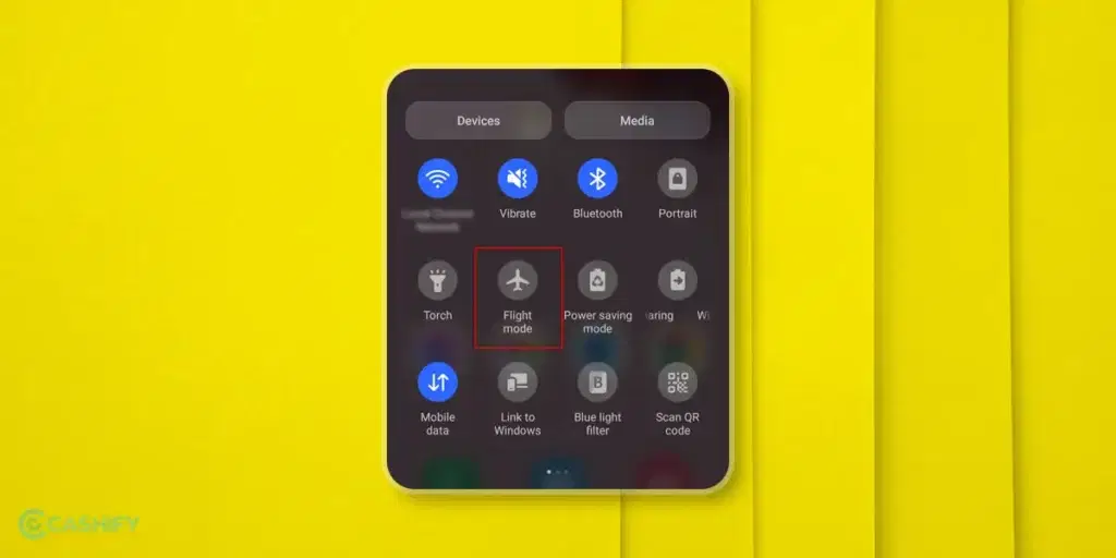 airplane mode - android - step -3