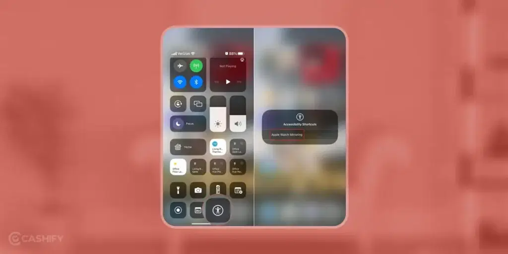 Quick Access to enable mirroring