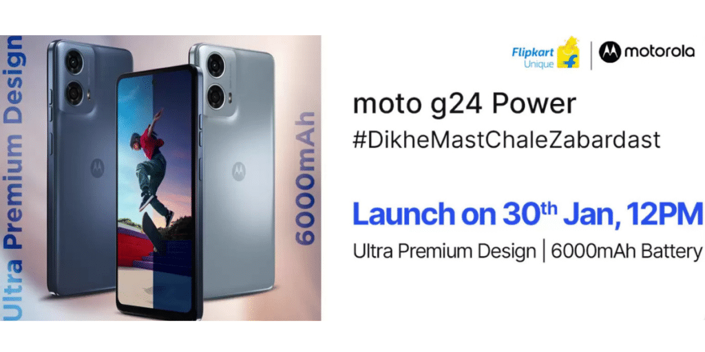 Moto G24 Power To Launch On January 30 at 12PM