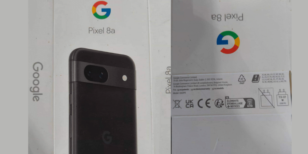 Google Pixel 8A Retail Box Leaked