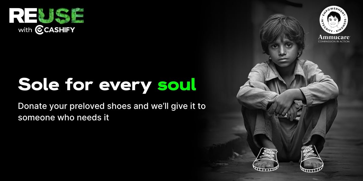 Reuse With Cashify’s Sole For Soul: Donate Your Old Shoes To Those In Need