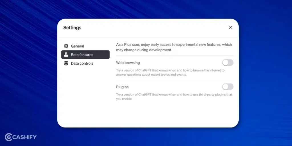enable ChatGPT Plugins beta feature