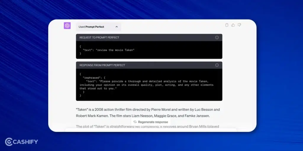 Prompt Perfect ChatGPT