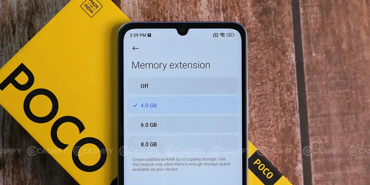 Poco C65 Memory Extension