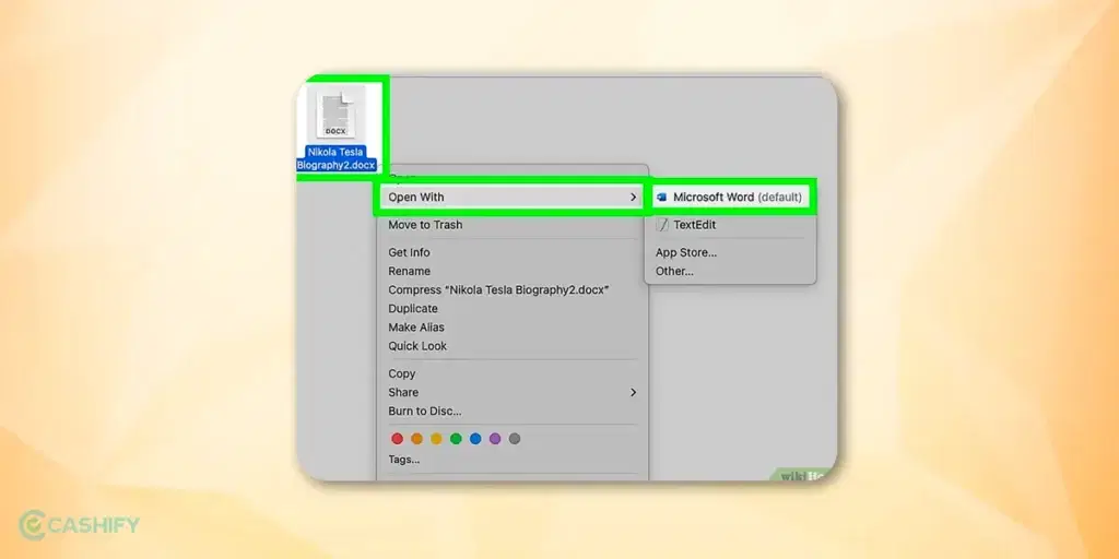 Convert Doc To PDF On Mac - Step- 1