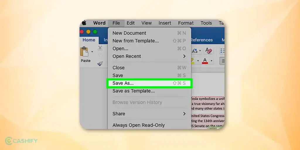 Convert Doc To PDF On Mac - Step -2