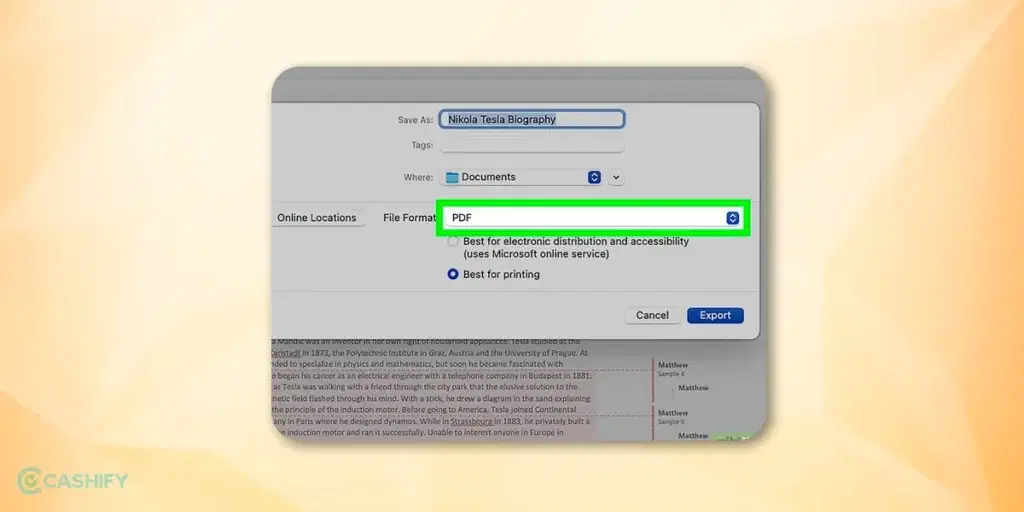 Convert Doc To PDF On Mac - Step -3