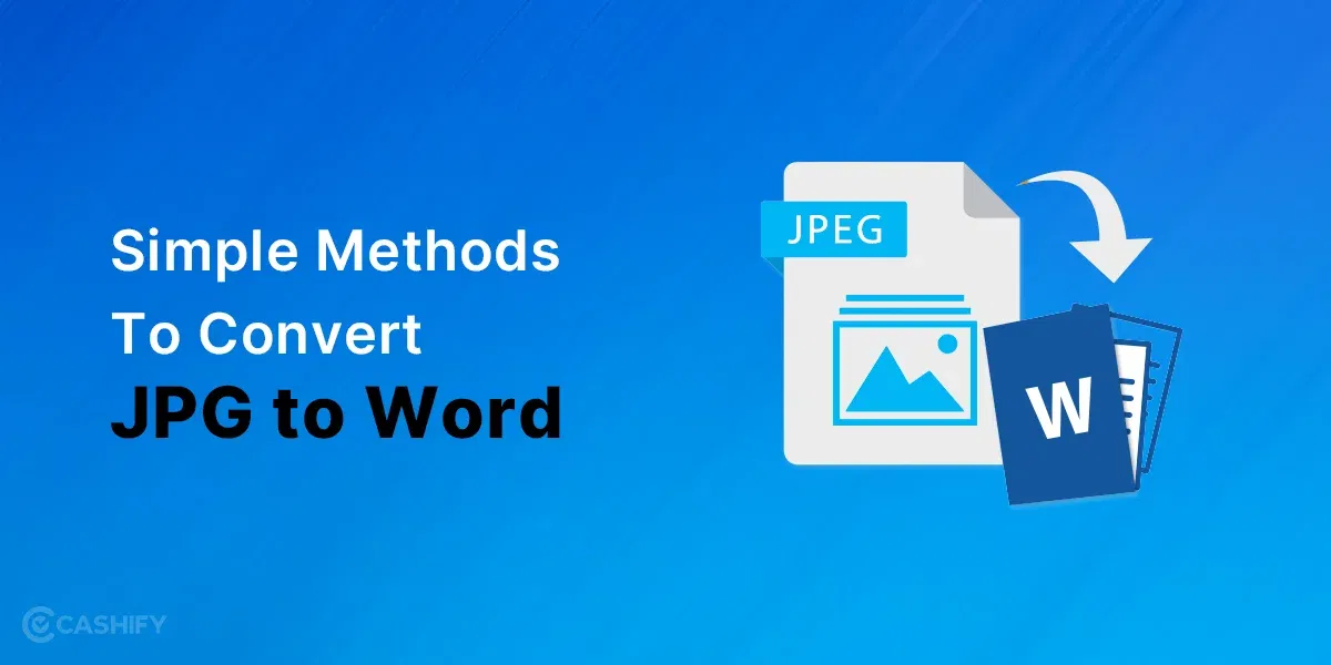 3 Simple Methods To Convert JPG to Word