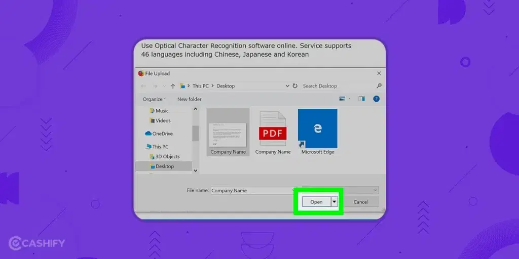 Convert JPG to Word Using OnlineOCR. - step -4