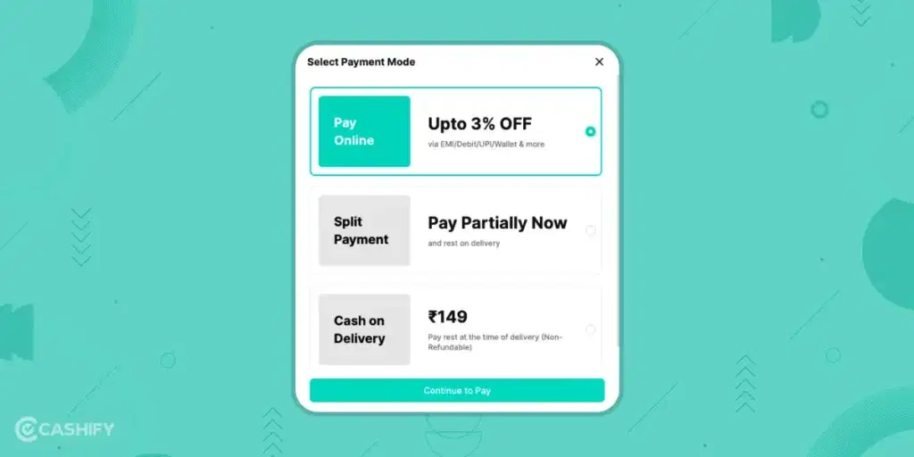 Payment modes