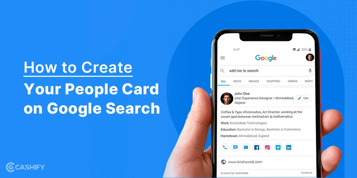 What Is Add Me To Search By Google And How To Create People Card