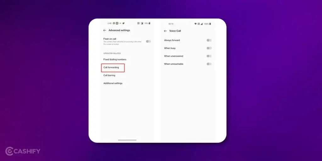Forward Call- tricks to make your phone not reachable