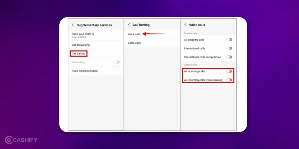 Call Barring- how to make phone not reachable