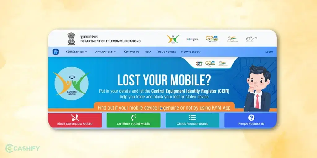 how to find a stolen phone with CEIR website