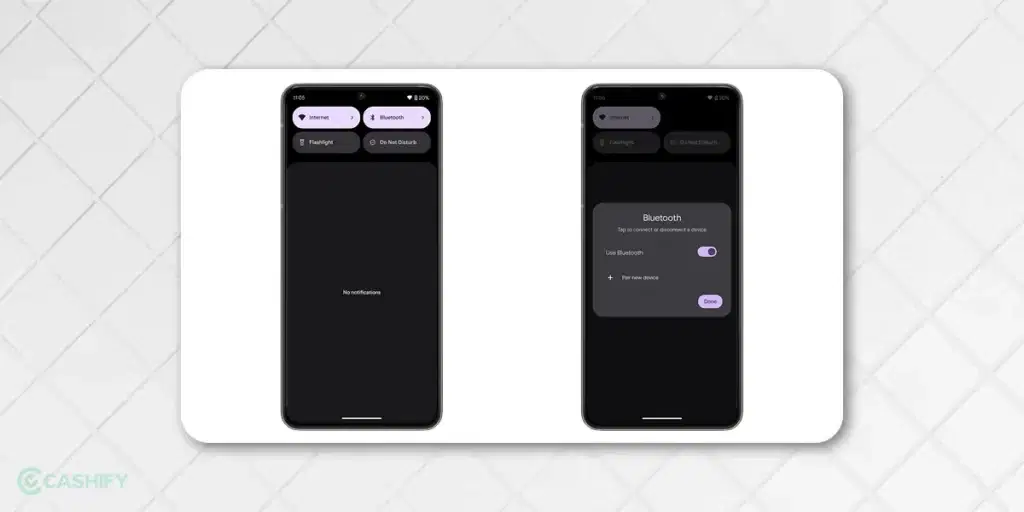 Bluetooth Quick Settings