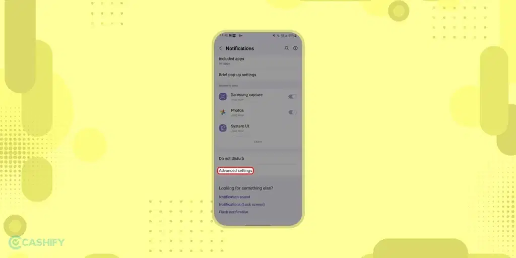 Advanced Settings on Android