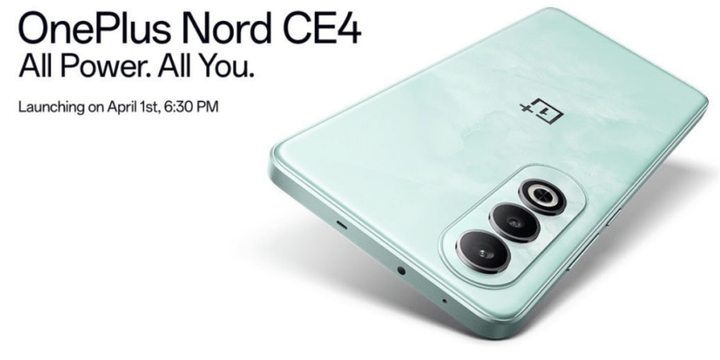 OnePlus Nord CE 4 To Launch On April 1