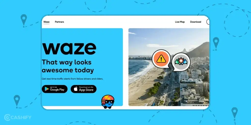 Google Map Alternative Website - Waze