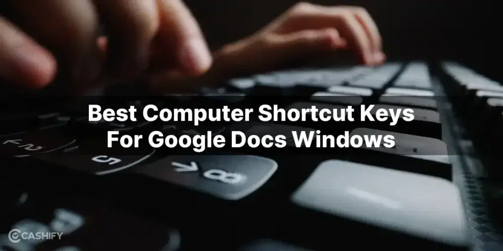 Google Docs Windows Shortcut keys