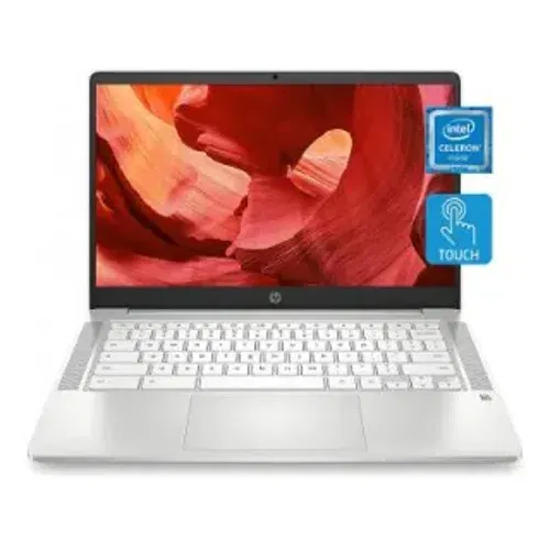 HP Chromebook 14a na0140nr 4A4Z4UA Intel Celeron Dual Core 4 GB 32 GB eMMC Google Chrome Front