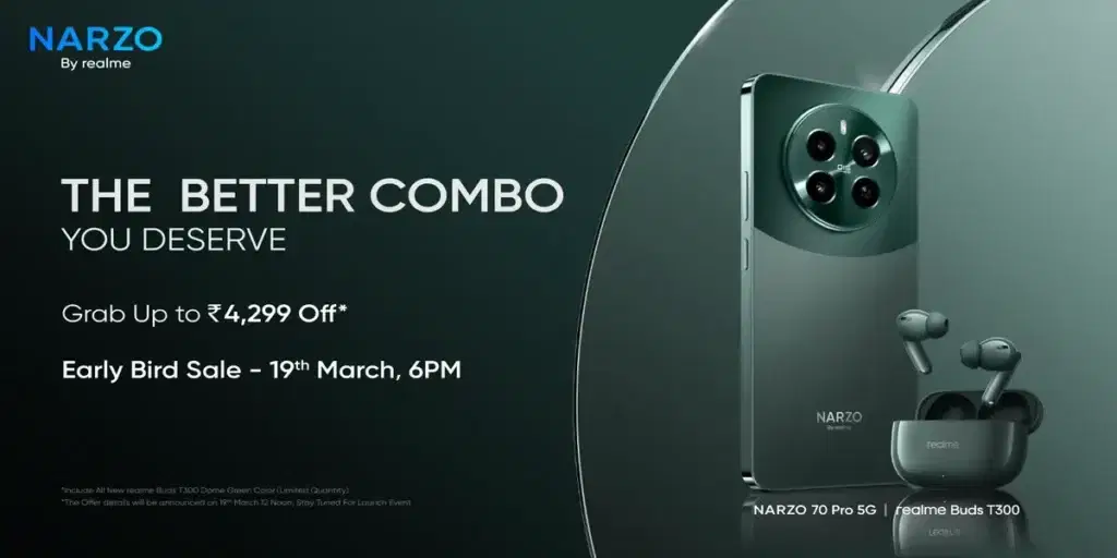 Realme Narzo 70 Pro Early Bird Sale Offers Revealed