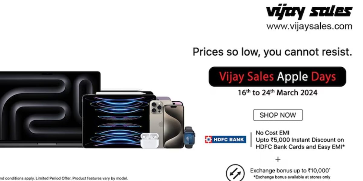 Vijay Sales Announces Apple Day Sale, Offering Huge Discounts