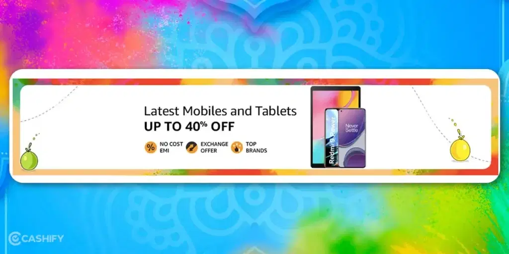 holi sale on Amazon mobiles and tablets