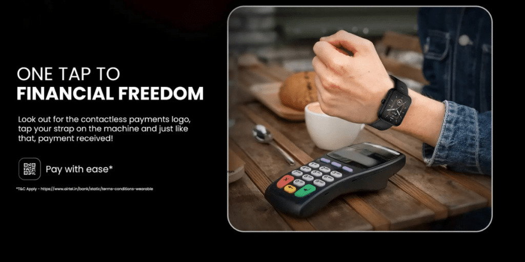 Airtel Payments Bank Smartwatch Contactless Payment